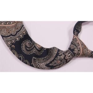 Suitsupply Brown/Blue Paisley Wool-Silk Necktie Tie